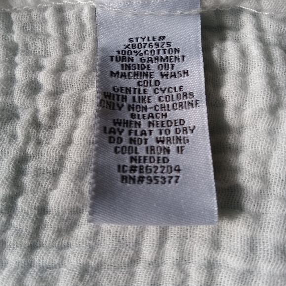 Sanctuary White Button Down Cotton Gauze Blouse - Picture 7 of 7